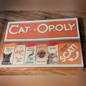 CAT-OPOLY Board Game Monopoly Themed Game NEW FACTORY SEALED